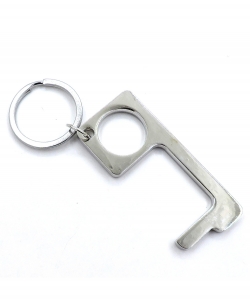 Touch-less Door Opener Keychain  PMK001 Silver